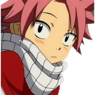 😊 Natsu Dragneel Fairy Tail Anime, Natsu Dragneel, Fairy Tail, Desenho animado, Personagem, Cachecol, Garoto anime whatsapp sticker