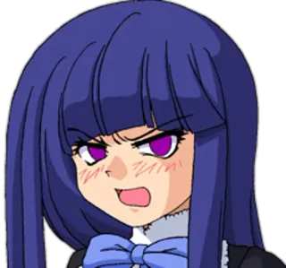 😠 Anime, Manga, Wütend, Ausdruck, Porträt whatsapp sticker