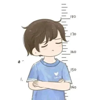 🌟 Dibujos animados, Niño, Tabla de crecimiento, Medida, Niño telegram sticker