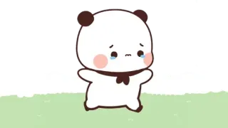🐾 パンダ, 泣く, 悲しい, 涙, 感情的, かわいい, アニメ, ステッカー telegram sticker