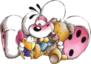 ❤ Desenho animado, Animais, Amizade, Fofo, Ilustração telegram sticker