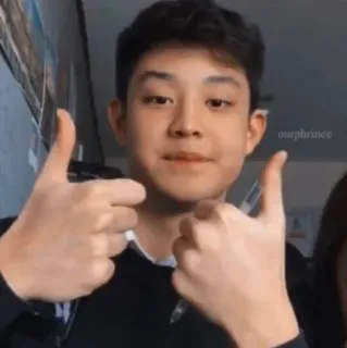 🤘 ourprince người, giơ ngón tay cái, chân dung, tích cực, cử chỉ telegram sticker