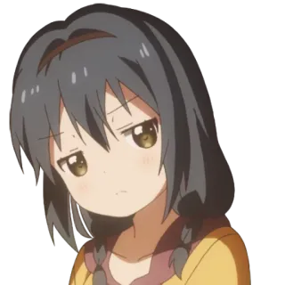 😒 Anime, Cô gái, Dễ thương, Nhân vật, Manga whatsapp sticker