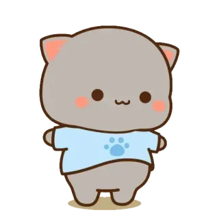 🤰 kucing, kartun, imut, binatang, kawaii, hewan peliharaan telegram sticker