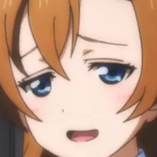 😊 Anime, Menina, Expressão, Desenho animado, Fofo, Retrato telegram sticker