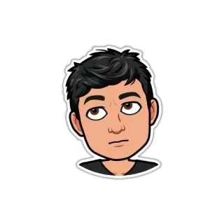 🙄 avatar, cartoon, portrait, person, face, man telegram sticker