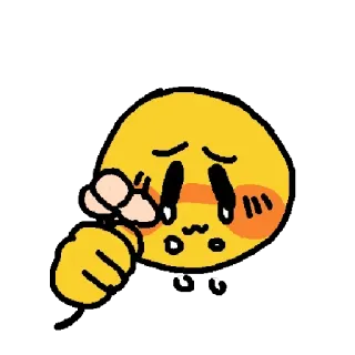 😢 Emoji, Triste, Pleurs, Émotionnel, Visage telegram sticker