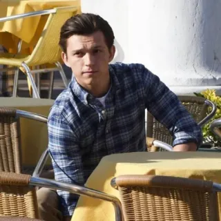 😐 Tom Holland acteur, célébrité, homme, personne telegram sticker
