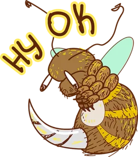 👌 OK
НУ pszczoła, papierosy, palenie, tekst, kreskówka, owad telegram sticker