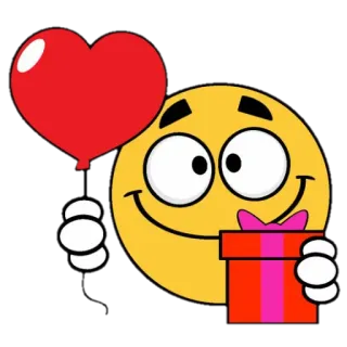 ❤ Эмодзи, Сердце, Подарок, Любовь, Счастье telegram sticker