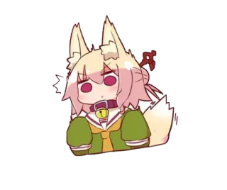 😅 Anime, Renard, Chibi, Mignon, Kawaii, Personnage telegram sticker