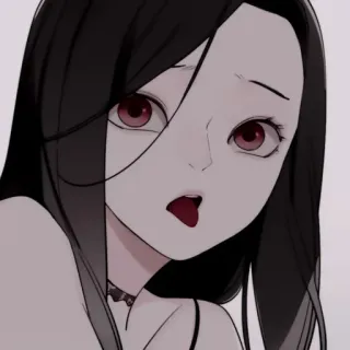 📽 Anime, Dziewczyna, Kreskówka, Portret, Przerażony/a telegram sticker