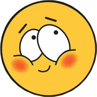 🤬 Emoji, Uśmiech, Słodki, Kreskówka, Żółty, Rumieniec, Twarz telegram sticker