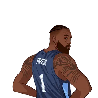 😏 RIVERS баскетбол, спорт, спортсмен, джерси, игрок telegram sticker