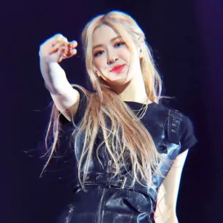 🍤 Rose Rose, K-pop, cantor, idol, loiro, música telegram sticker