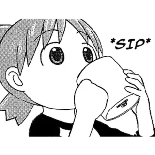 🍀 *SIP* Anime, Mangá, Bebendo, Gole whatsapp sticker