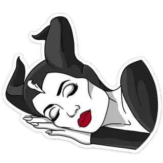 😴 Maleficent Maleficent, Schlafend, Disney, Bösewicht, Märchen telegram sticker