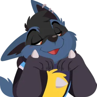 😍 Furry, Animal, Dibujo animado, Amigable, Tierno telegram sticker