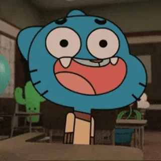 😮 Gumball The Amazing World of Gumball Gumball, Desenho animado, Gato, Engraçado, O Incrível Mundo de Gumball telegram sticker