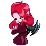 😢 demon, devil, monster, fantasy, horns, wings telegram sticker