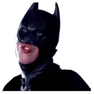 🤪 Batman バットマン, スーパーヒーロー, DCコミックス, マスク, 面白い telegram sticker