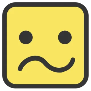 🤔 Emoji, Cara, Expresión, Amarillo, Estado de ánimo telegram sticker