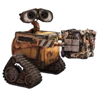 😄 Wall-E WALL-E robot, WALL-E, Pixar, film, animowany telegram sticker