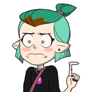 😠 Amity Blight The Owl House cartoon, anime, illustration, Amity Blight, The Owl House, witch, cute telegram sticker