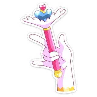 ❤️ bacchetta, magia, cuore, mano, gesto, adesivo telegram sticker