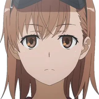 🙁 Misaka Mikoto A Certain Scientific Railgun Anime, Dziewczyna, Postać, Manga, Railgun, Misaka Mikoto telegram sticker