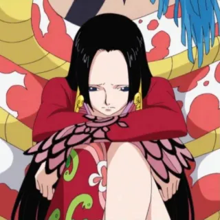 😿 Boa Hancock One Piece Anime, Mulher, Princesa, Triste, Mangá telegram sticker