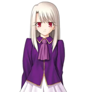 😓 Illyasviel von Einzbern Fate/stay night Аниме, Девушка, Персонаж, Илиясвиль, Fate telegram sticker