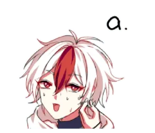 😓 a. anime, manga, expression, sticker, cartoon whatsapp sticker