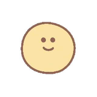 ⭐️ เรียบง่าย, น่ารัก, ยิ้ม, สีเหลือง, มินิมอล, การ์ตูน telegram sticker