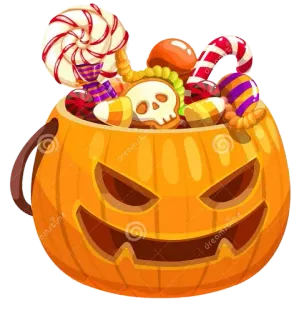 🍬 할로윈, 사탕, 호박, 과자, 간식, 가을, 가을, 휴일 telegram sticker