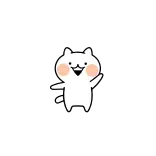 👋 mèo, hoạt hình, kawaii, dễ thương, động vật telegram sticker