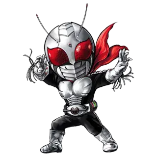 👮 Kamen Rider Kamen Rider, superhero, anime, Japanese, chibi, manga, character telegram sticker