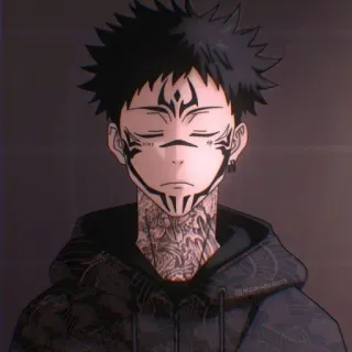 😪 Anime, Manga, Charakter, Tattoo, Kunst, Illustration telegram sticker
