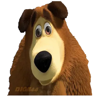 🥺 Dibujos animados, Perro, Marrón, Animal, Peludo, Retrato telegram sticker