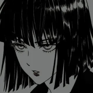 🖤 Fubuki One-Punch Man anime, psíquico, herói, One-Punch Man, Fubuki telegram sticker