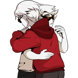 🤗 przytulanie, uczuć, postacie, przyjaźń, objęcie telegram sticker