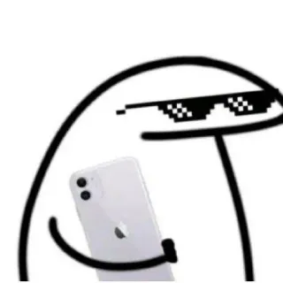 😎 người que, meme, kính râm, deal with it, điện thoại telegram sticker