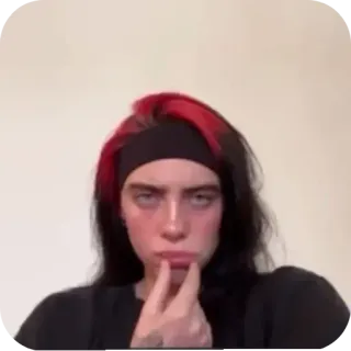 🤨 Billie Eilish telegram sticker