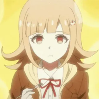🌸 Chiaki Nanami Danganronpa Anime, Videojuego, Gamer, Lindo, Japonés, Personaje, Kawaii telegram sticker