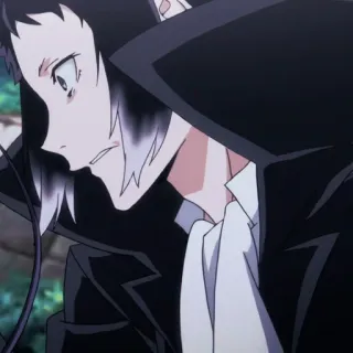 🥀 Ryunosuke Akutagawa Bungo Stray Dogs Anime, Manga, Ryunosuke Akutagawa, Bungo Stray Dogs, Karakter, Potret telegram sticker