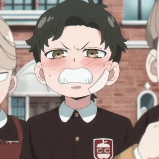 🍪 anime, cartoon, character, boy, school, uniform telegram sticker
