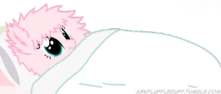 🛌 ASKFLUFFLEPUFF.TUMBLR.COM Kucyk, Sen, Kreskówka, Różowy telegram sticker