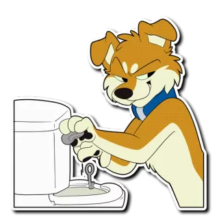 🗝 Dog whatsapp sticker