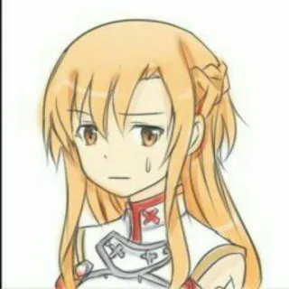 😢 Asuna Yuuki Sword Art Online Anime, Ragazza, Personaggio, Asuna, Sword Art Online telegram sticker