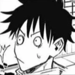 🔗 Anime, Schockiert, Ausdruck, Comic, Manga whatsapp sticker